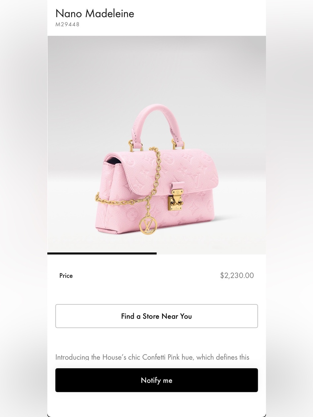 Louis Vuitton Madeline Nano - Picture 14 of 15